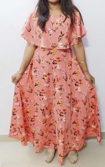 Delicate Crepe Floral Printed Kurtis Roposo Clout